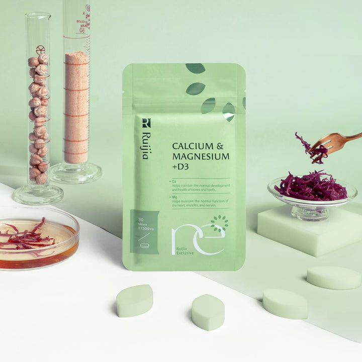 【双十一】RUIJIA Calcium & Magnesium+D 红藻 (含钙+镁) 复方锭(30日份)