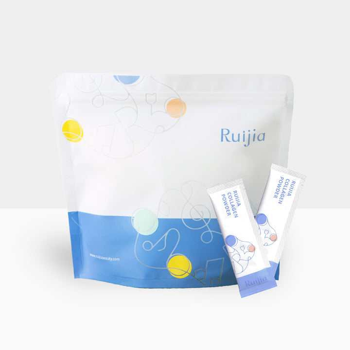 RUIJIA 优质纯净胶原蛋白粉桶装 - 蓝色 (30条)