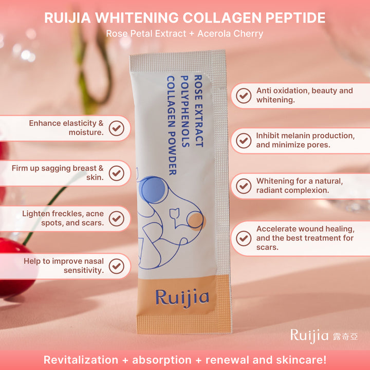 (双十一优惠) RUIJIA Whitening Collagen Peptide (Pink)