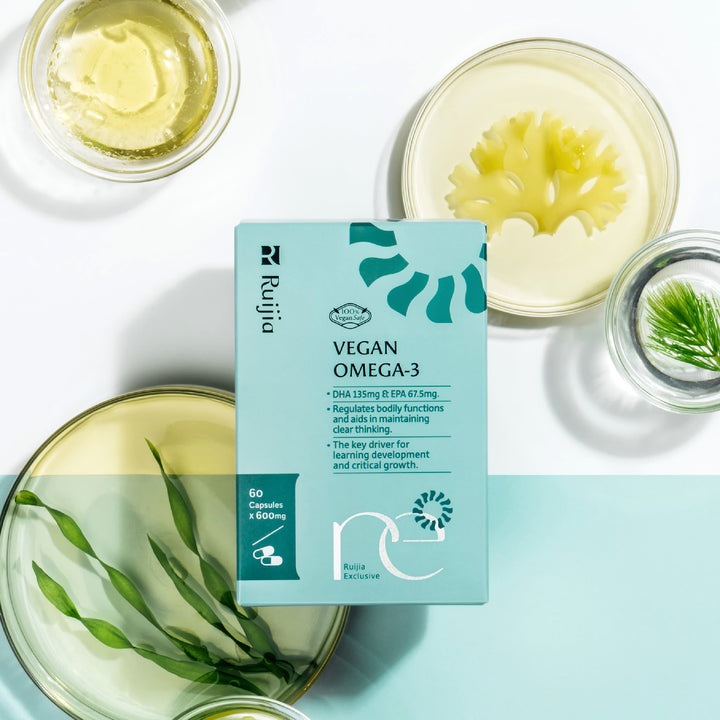 【台湾直播】[10月中发货] RUIJIA Vegan Omega-3 纯素藻油 (30日份)