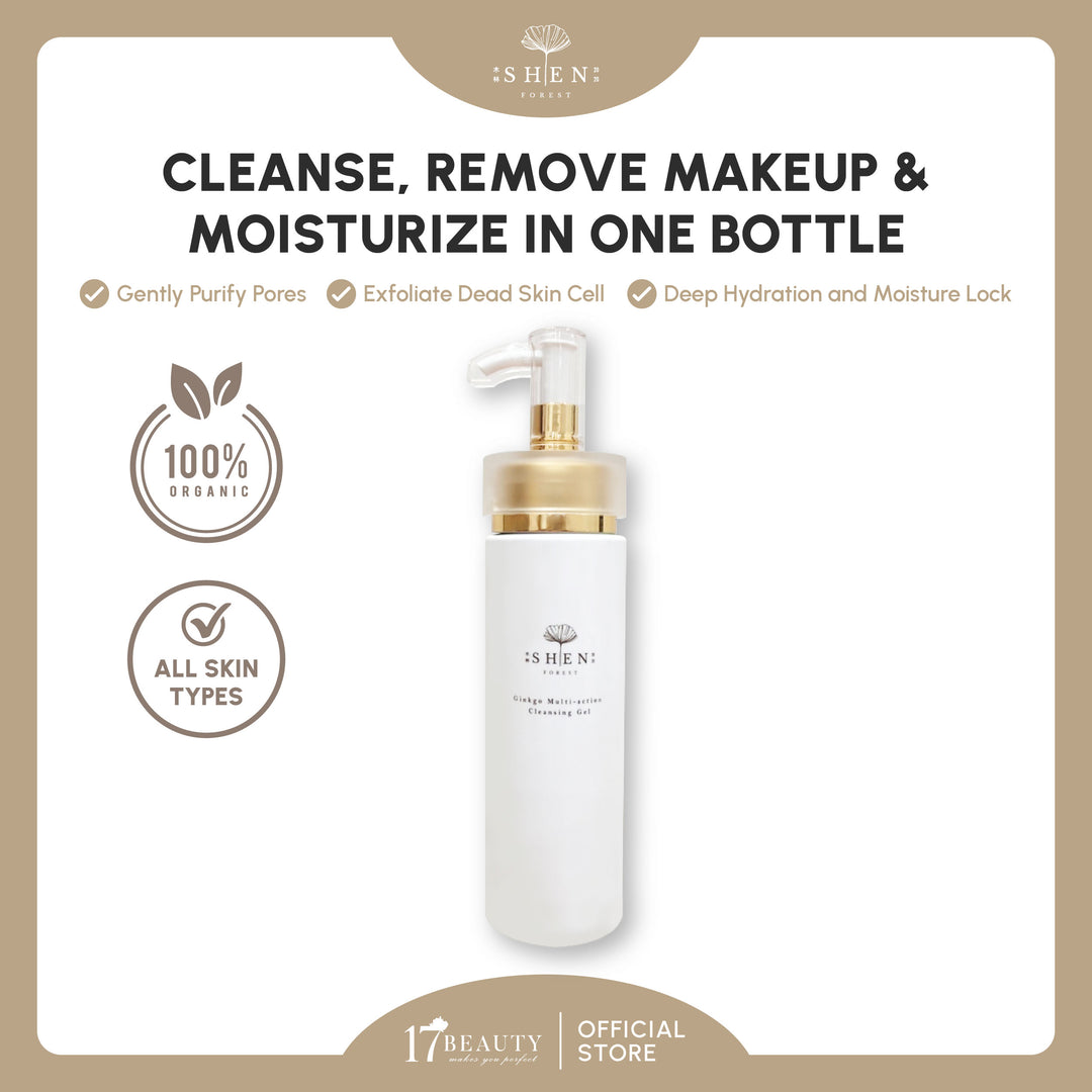 【PROMO】SHEN Ginkgo Multi-action Cleansing Gel 150ml 银杏双效洁颜凝露 150ml