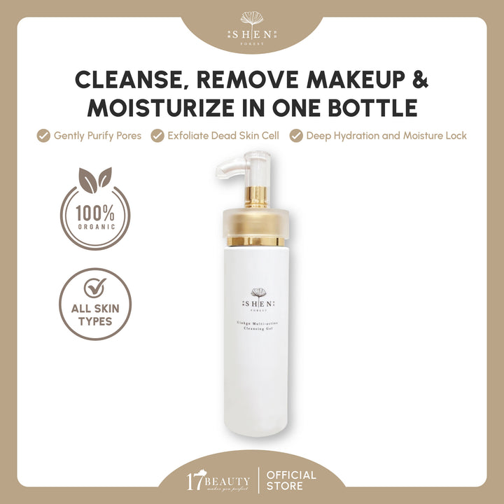 【PROMO】SHEN Ginkgo Multi-action Cleansing Gel 150ml 银杏双效洁颜凝露 150ml