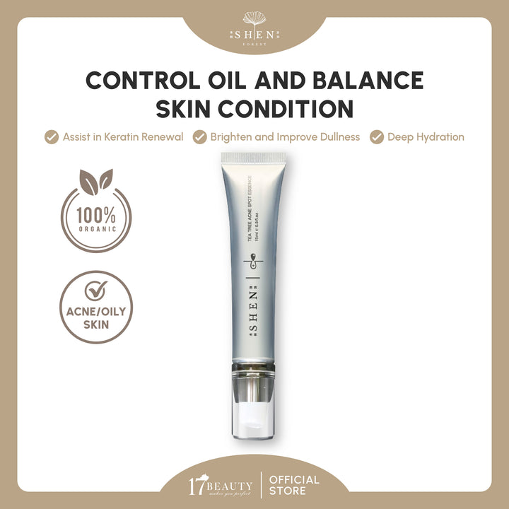 【PROMO】SHEN Tea Tree Acne Spot Essence 15ml 茶树净豆精华 15ml