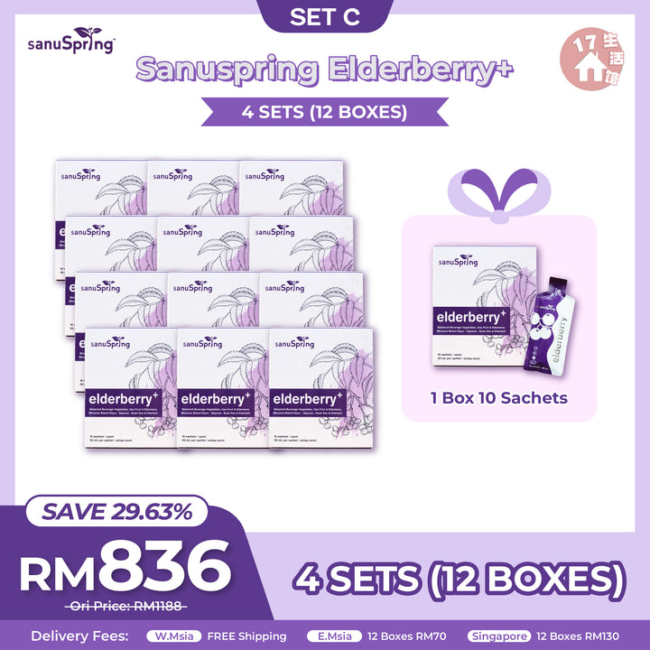 【无面交】SanuSpring Elderberry+ 免疫力的救星