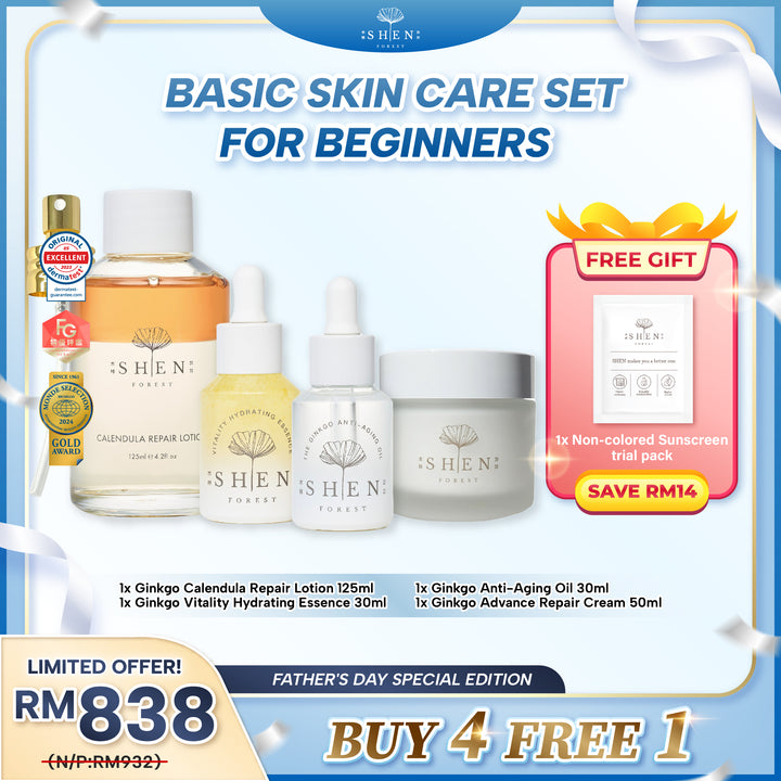 【PROMO】SHEN Basic Skincare (4 pcs) Set for Beginners