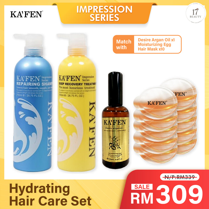 (PROMO) KAFEN Impression Series 760ml Hydrating Hair Care Set