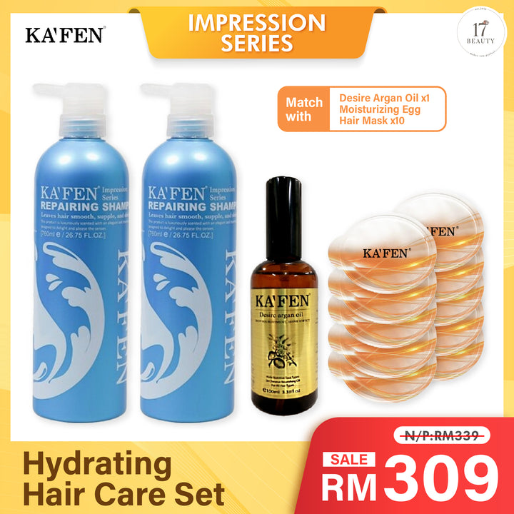 (PROMO) KAFEN Impression Series 760ml Hydrating Hair Care Set