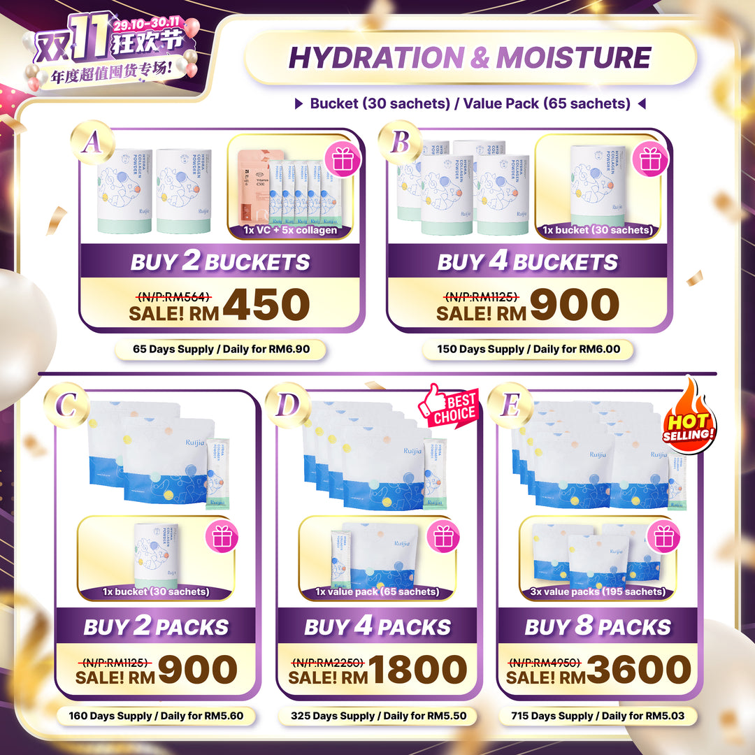 【双十一】RUIJIA Hydrating Collagen Peptide (Green)