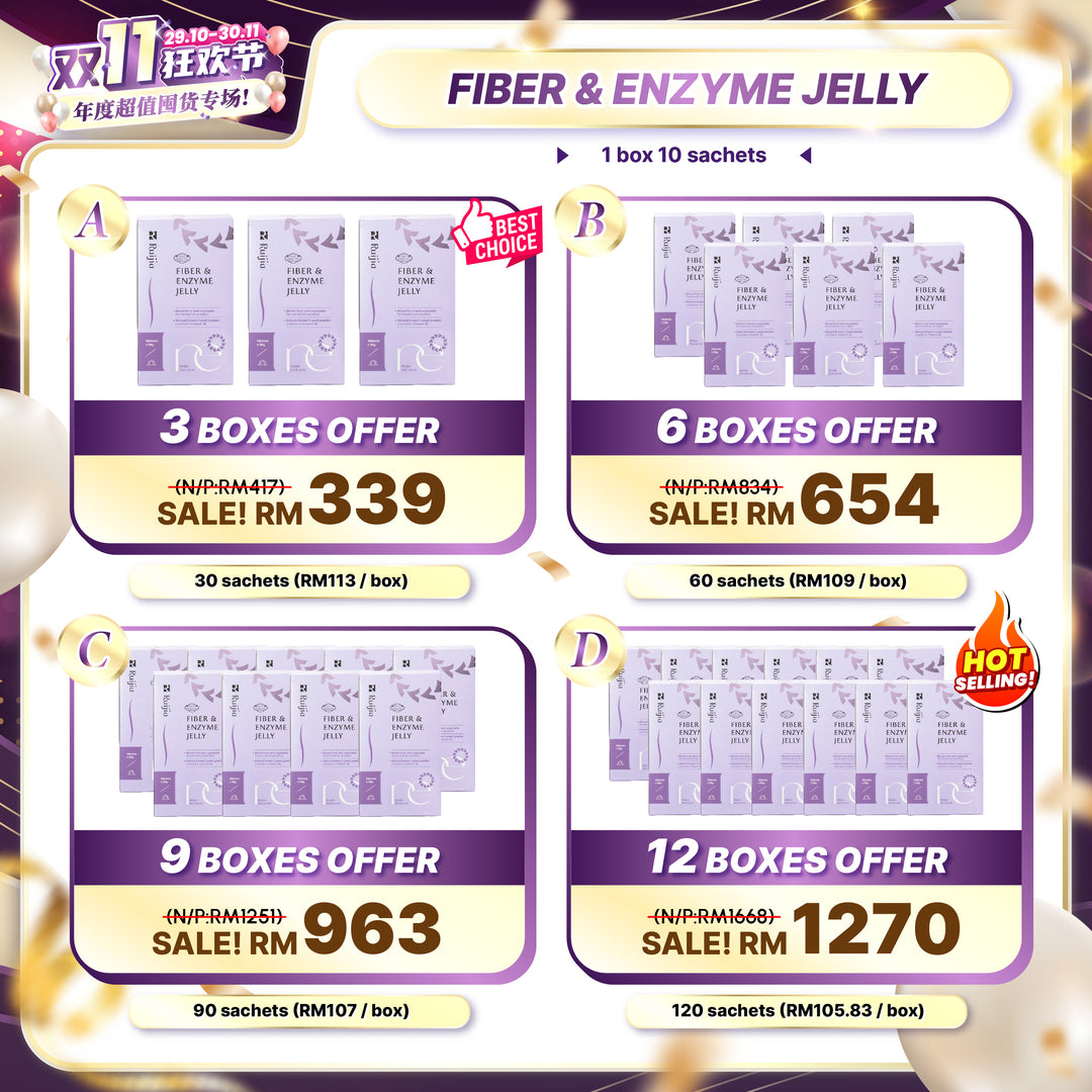 【双十一】RUIJIA Fiber & Enzyme Jelly 顺畅果冻