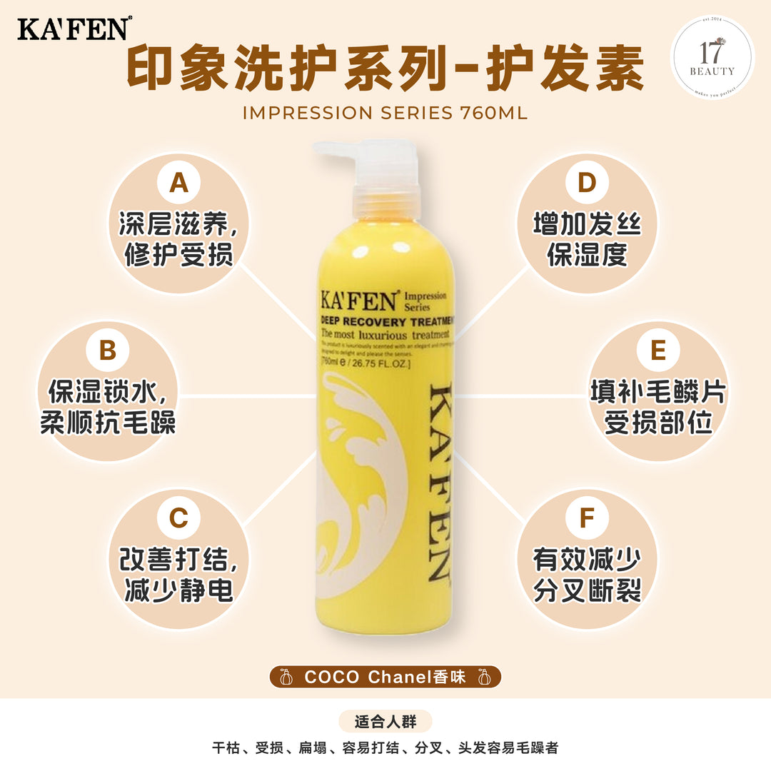 (PROMO) KAFEN Impression Series 760ml Oil-Control Hair Care Solutions Set