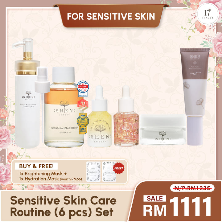 【PROMO】SHEN Sensitive Skin Care Routine (6 pcs) Set