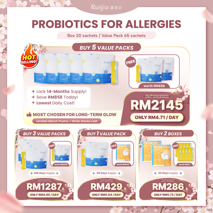 【PROMO】RUIJIA Probiotics for Allergies - Yellow