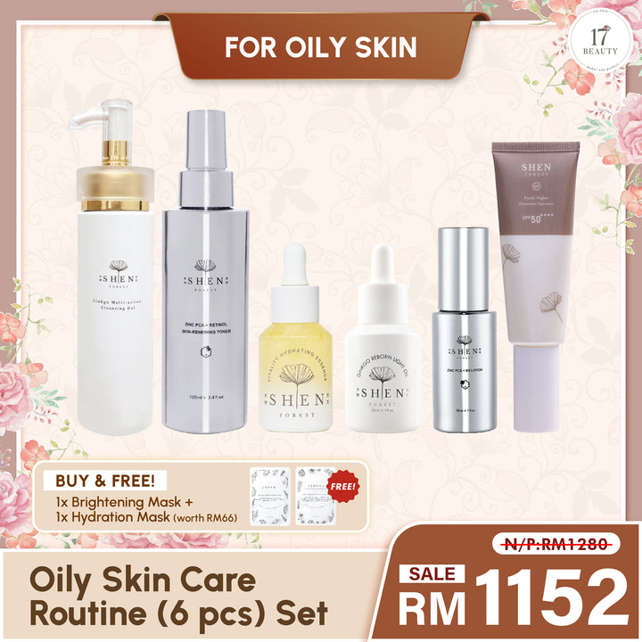 【PROMO】SHEN Oily Skin Care Routine (6 pcs) Set