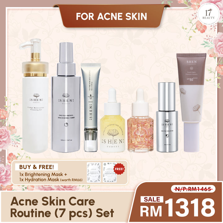 【PROMO】SHEN Acne Skin Care Routine (7 pcs) Set