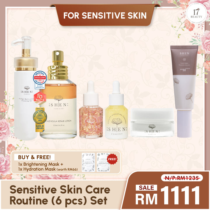 【PROMO】SHEN Sensitive Skin Care Routine (6 pcs) Set