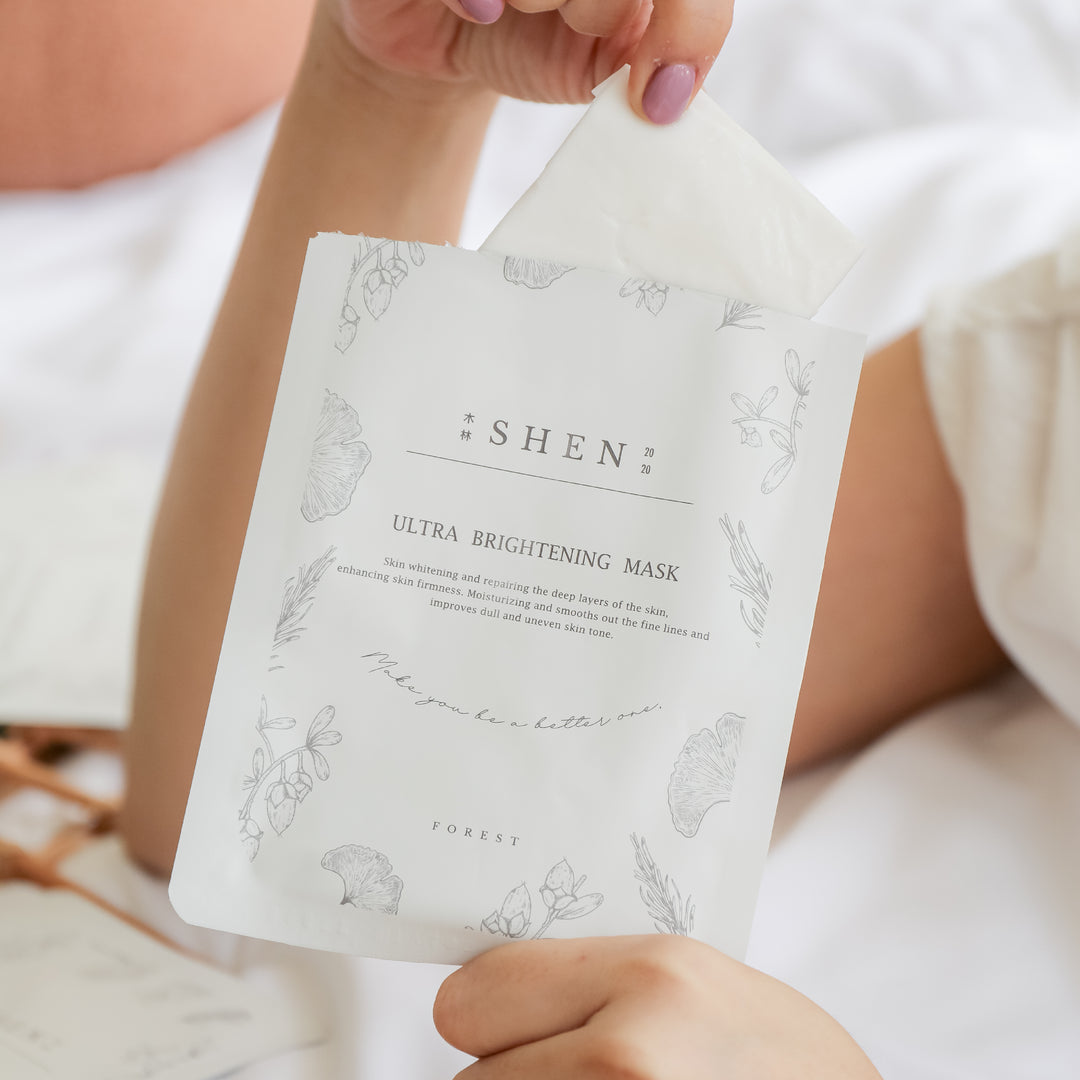 SHEN Ultra Brightening Mask | 白金微导多肽纤维面膜 28ml