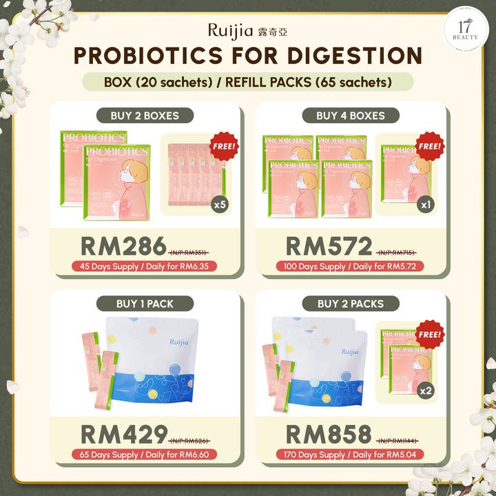 【PROMO】RUIJIA Probiotics for Digestion - Pink