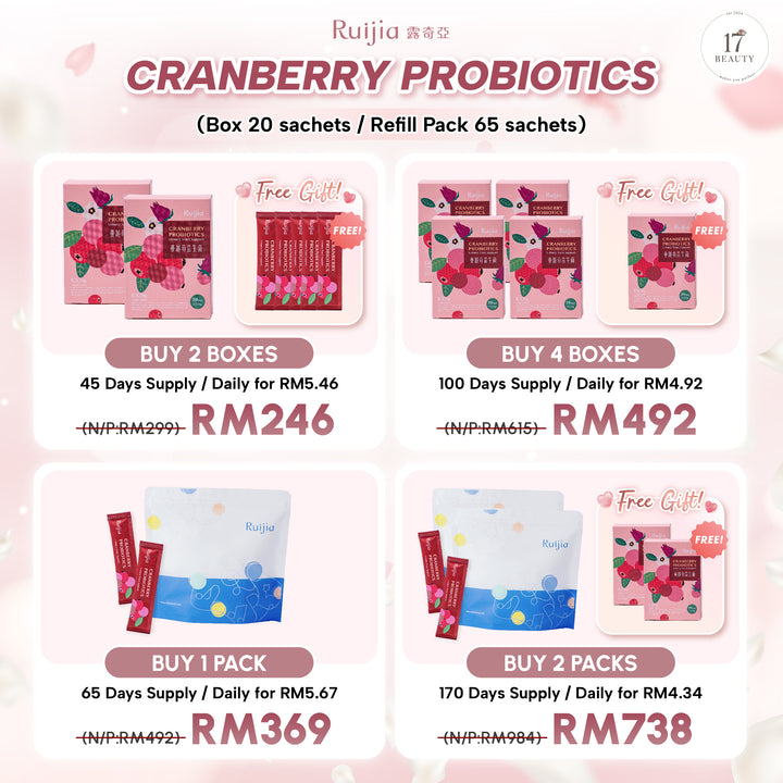 (PROMO) RUIJIA Cranberry Probiotics - Urinary Tract Support