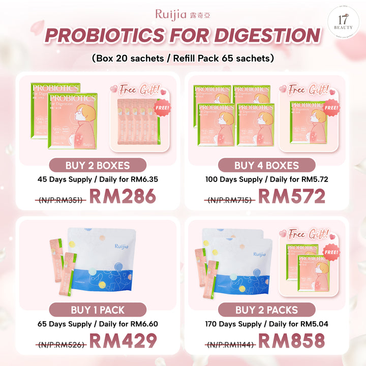 (PROMO) RUIJIA Probiotics for Digestion - Pink