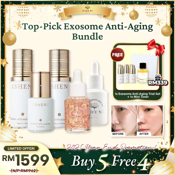 【PROMO】SHEN Exosome Anti-Aging Series Bundle Set 贵妇铂金系列 配套组合