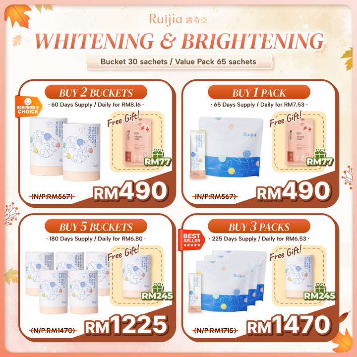 (PROMO) RUIJIA Whitening Collagen Peptide (Pink)