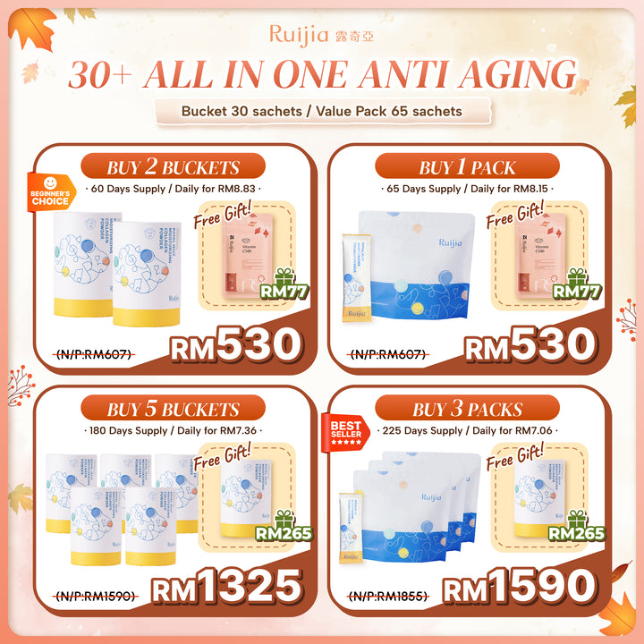(PROMO) RUIJIA All in one Anti-aging Collagen (Yellow)