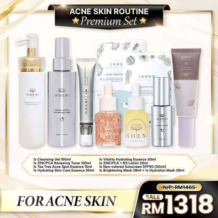 【PROMO】SHEN Acne Skin Routine Premium Set (7 pcs)