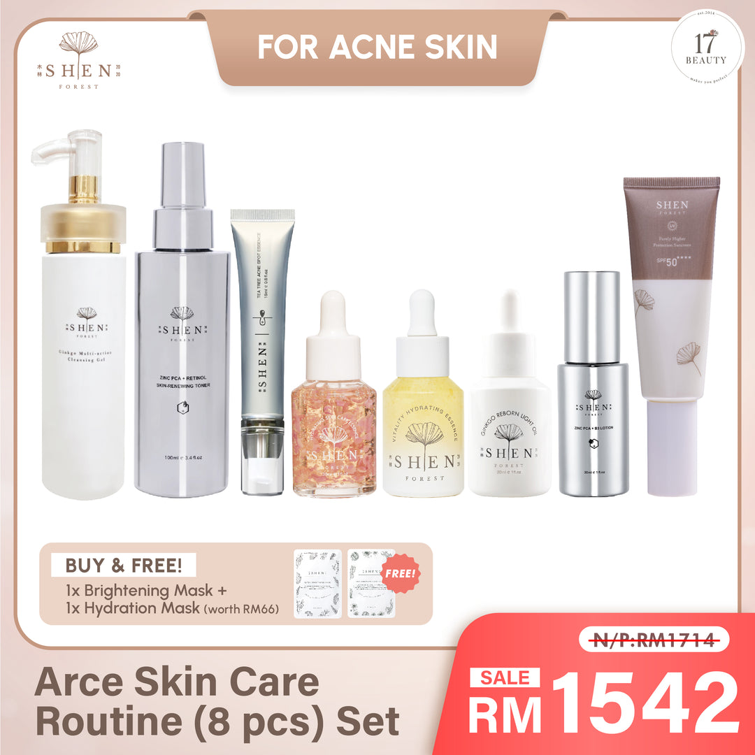 【PROMO】SHEN Acne Skin Care Routine (8 pcs) Set