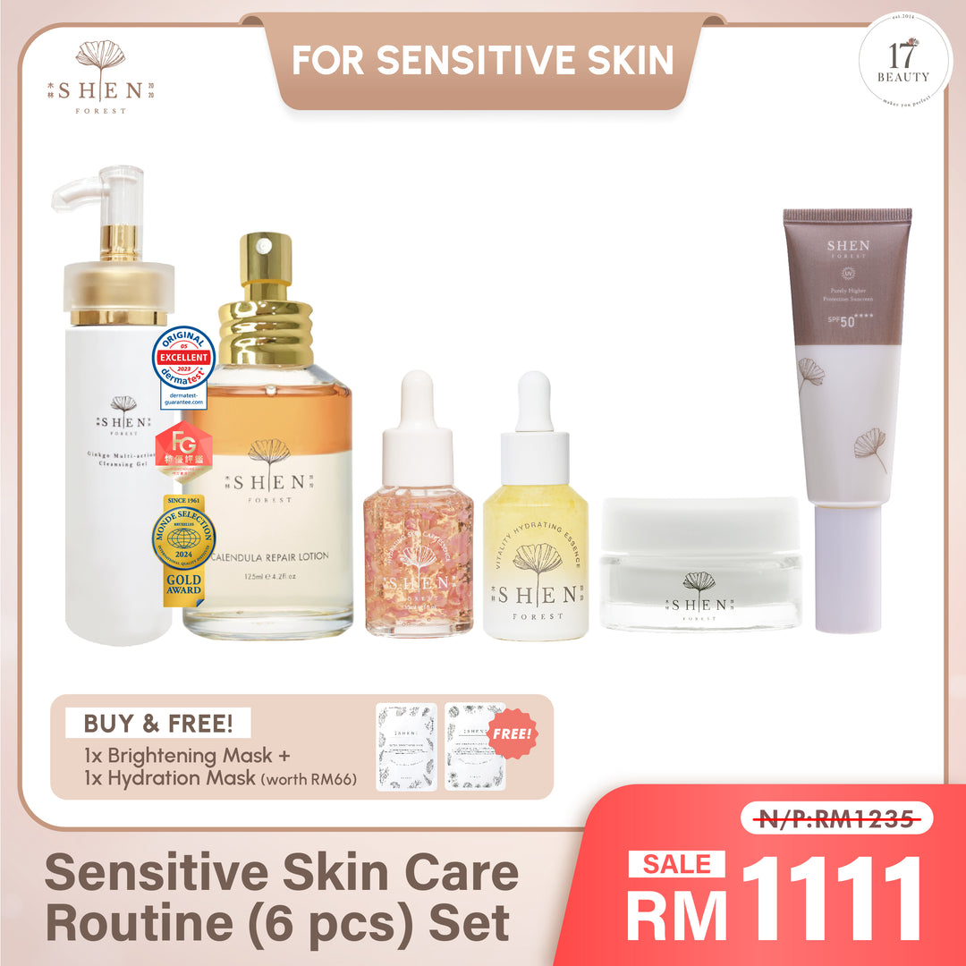 【PROMO】SHEN Sensitive Skin Care Routine (6 pcs) Set