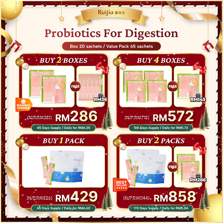【PROMO】RUIJIA Probiotics for Digestion - Pink