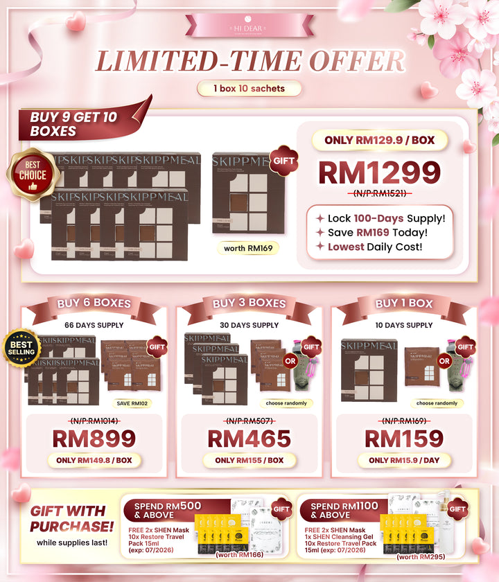 【PROMO】HI DEAR SKIPPMEAL [10 sachets (45g) /box]