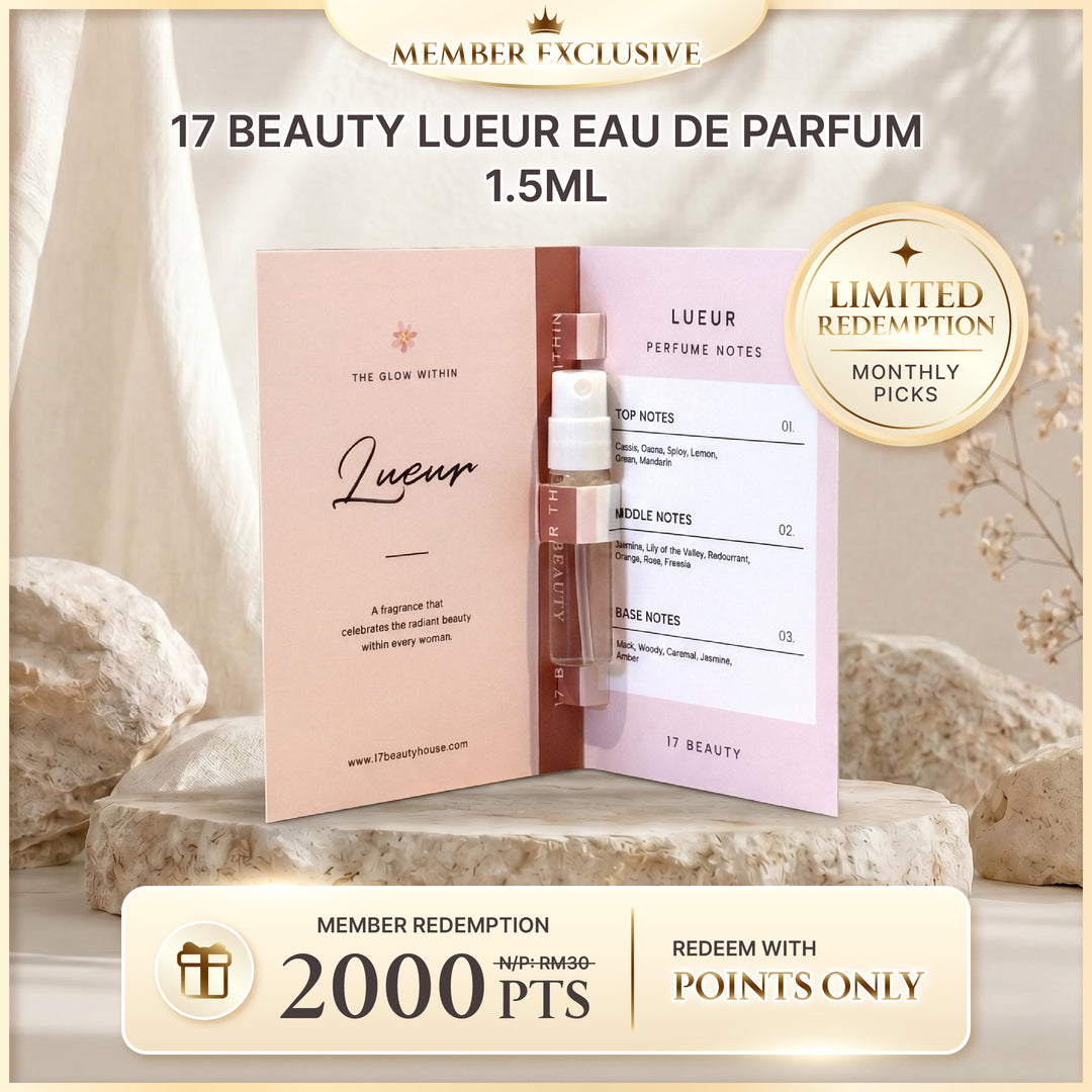 [POINTS REDEMPTION] 17 Beauty Lueur Eau de Parfum 1.5ml (2000 points)