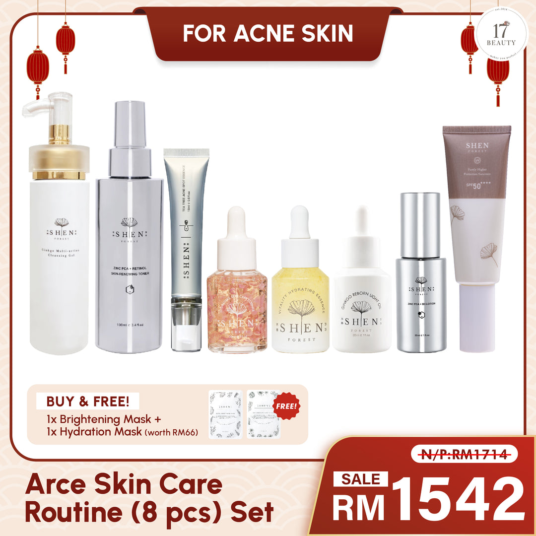 【PROMO】SHEN Acne Skin Care Routine (8 pcs) Set