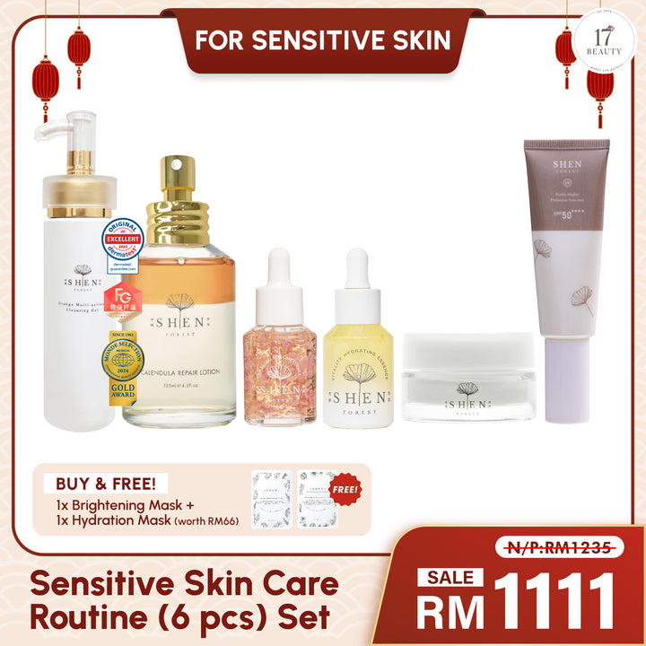 【PROMO】SHEN Sensitive Skin Care Routine (6 pcs) Set