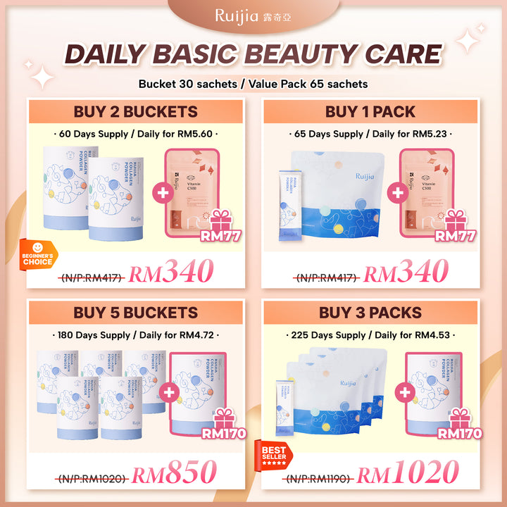 (PROMO) RUIJIA Daily Basic Beauty Care Collagen (Blue)
