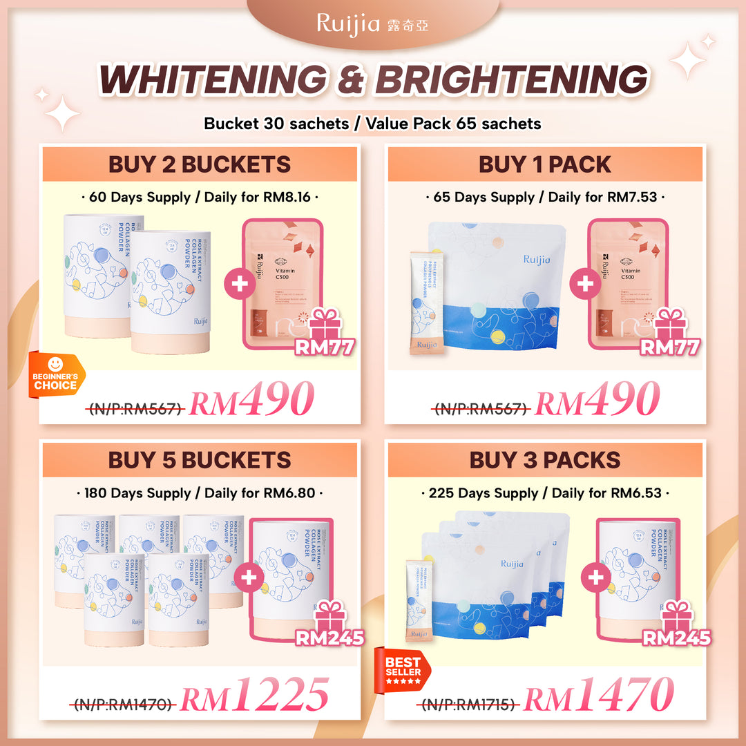 (PROMO) RUIJIA Whitening Collagen Peptide (Pink)