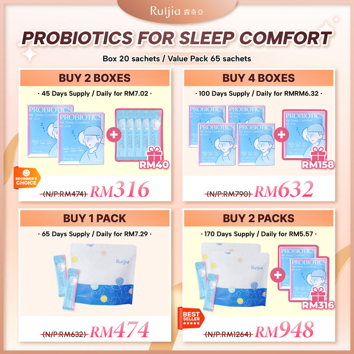 (PROMO) RUIJIA Probiotics for Sleep Comfort - Blue
