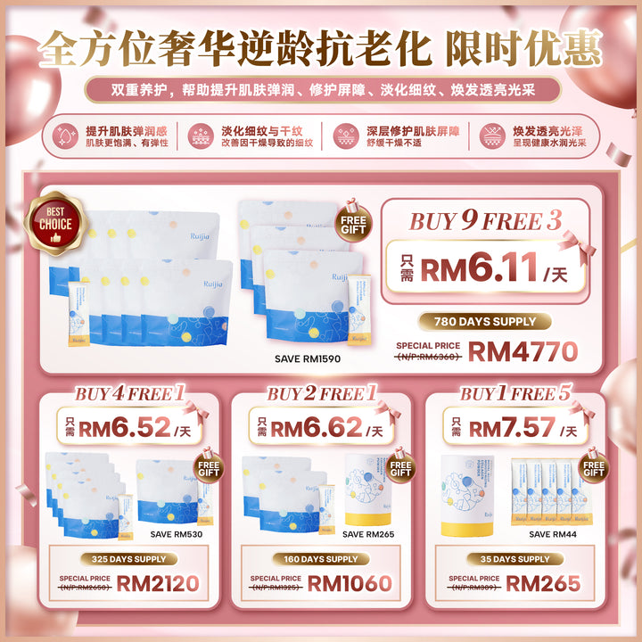 【LIMITED PROMO】RUIJIA All in one Anti-aging Collagen (Yellow)