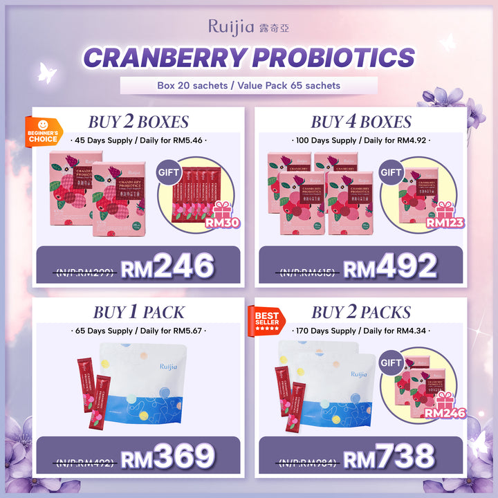 (PROMO) RUIJIA Cranberry Probiotics - Urinary Tract Support