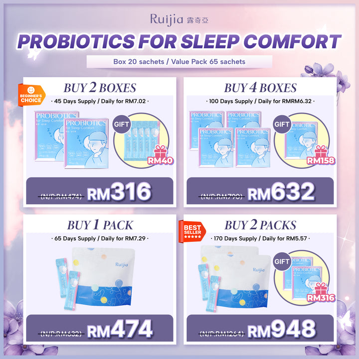 (PROMO) RUIJIA Probiotics for Sleep Comfort - Blue