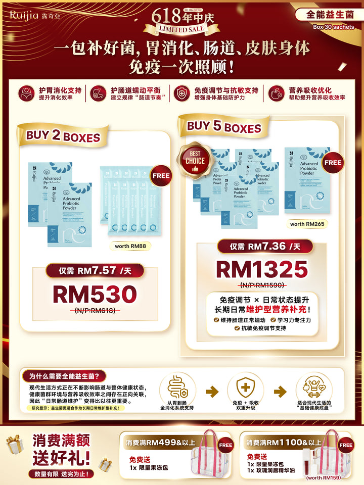 【LIMITED PROMO】RUIJIA Advanced Probiotics Powder