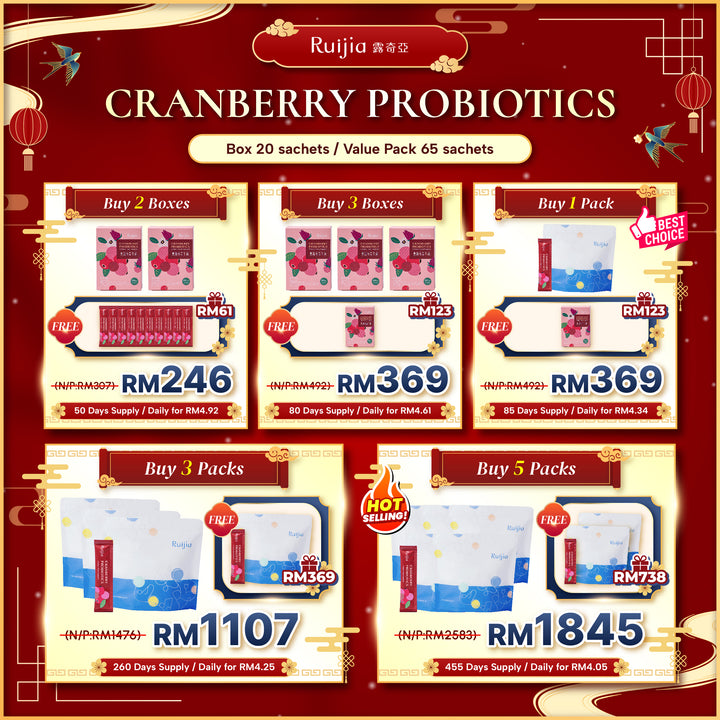 RUIJIA 蔓越莓益生菌盒装 (20条) 