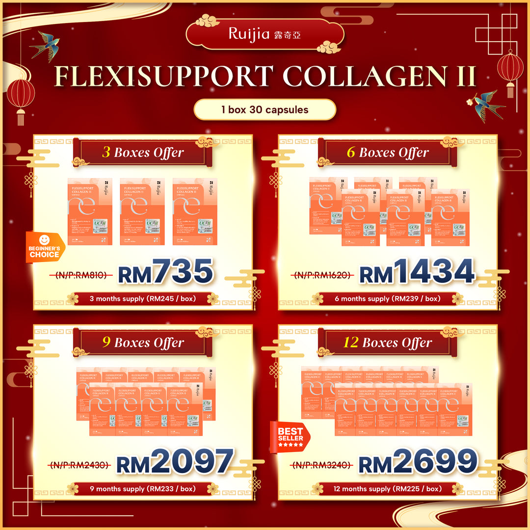 【PROMO】RUIJIA Flexisupport Collagen II UC-II® 关节守护