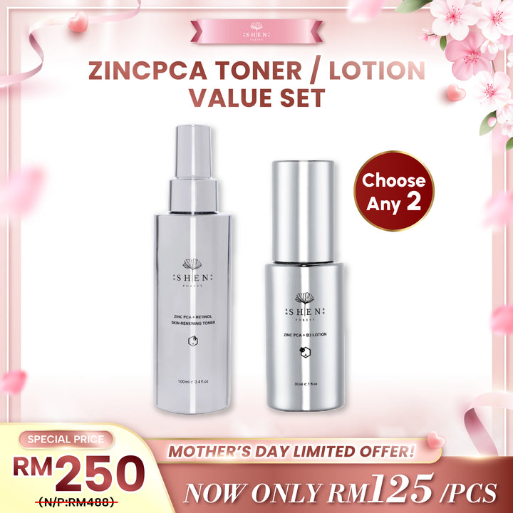 【LIMITED PROMO】SHEN ZINCPCA Toner / Lotion Value Set
