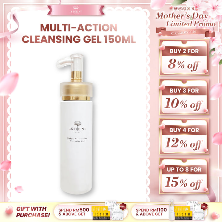 【LIMITED PROMO】SHEN 银杏双效洁颜凝露 150ml