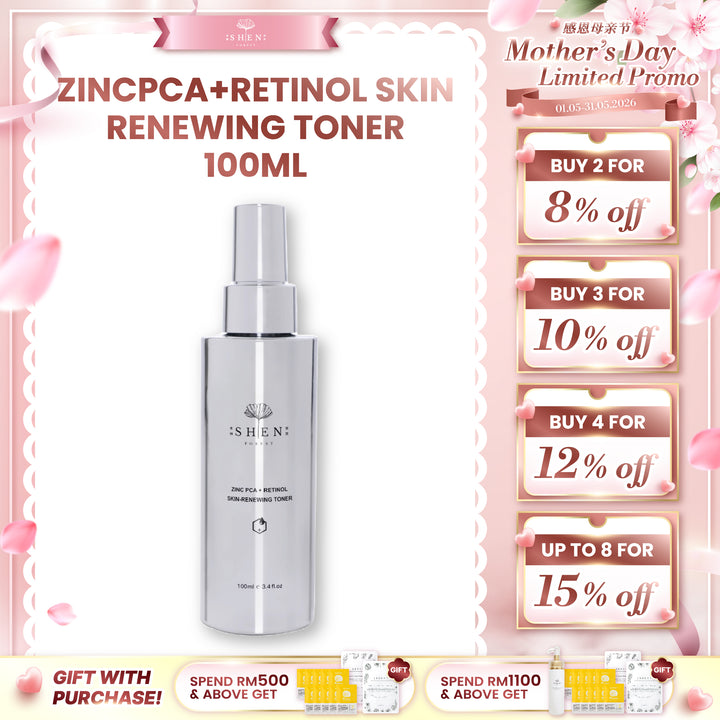 【LIMITED PROMO】SHEN 锌激光A醇化妆水 100ml