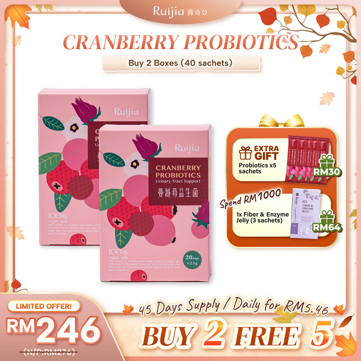 (PROMO) RUIJIA Cranberry Probiotics - Urinary Tract Support