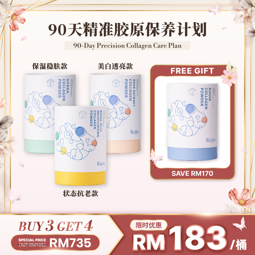 【LIMITED PROMO】RUIJIA 90天精准胶原保养计划