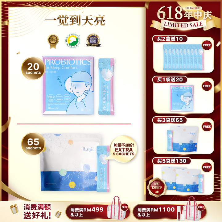 【LIMITED PROMO】RUIJIA Probiotics for Sleep Comfort - Blue