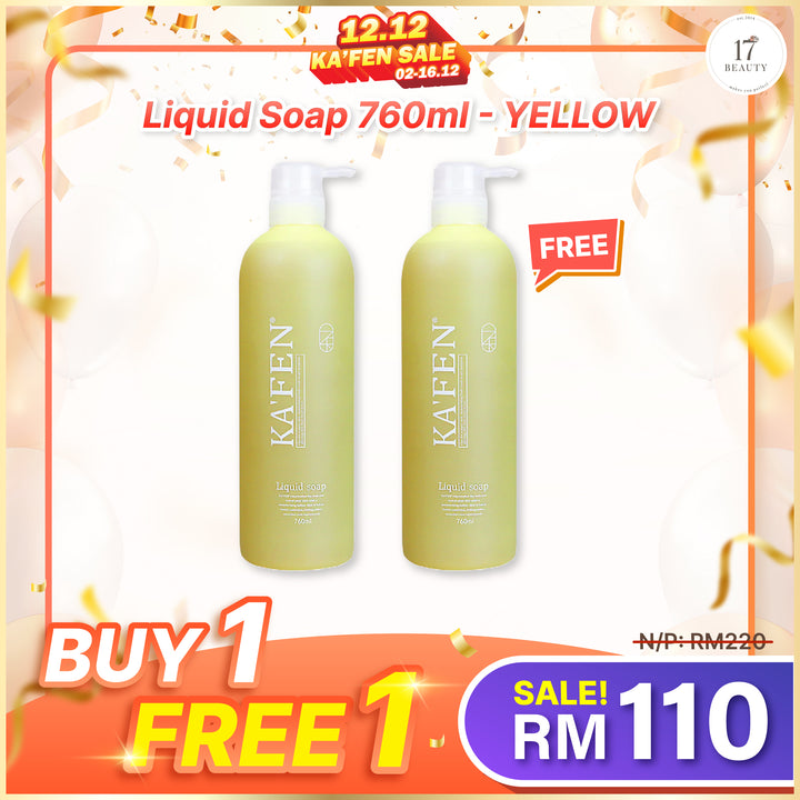 (PROMO) KAFEN Liquid Soap 760ml Buy 1 Free 1 液态沐浴皂 760ml 买一送一